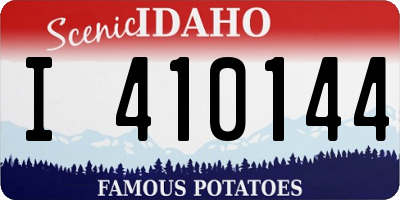 ID license plate I410144