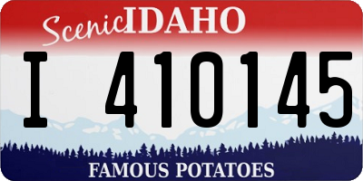 ID license plate I410145