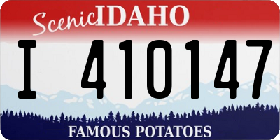 ID license plate I410147