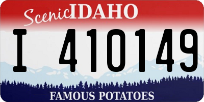 ID license plate I410149