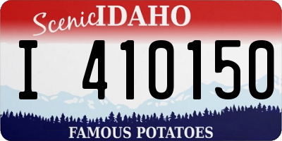 ID license plate I410150