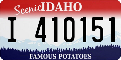 ID license plate I410151