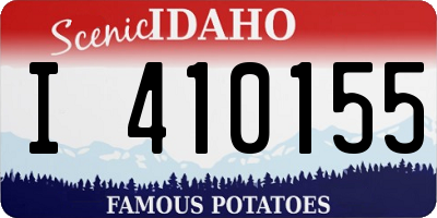 ID license plate I410155
