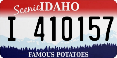 ID license plate I410157