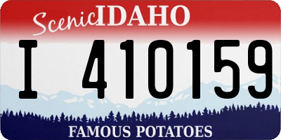 ID license plate I410159