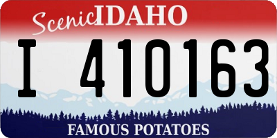 ID license plate I410163