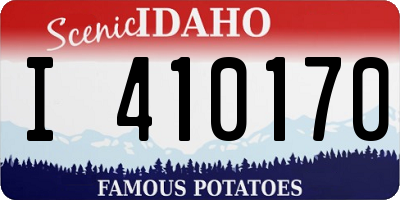 ID license plate I410170