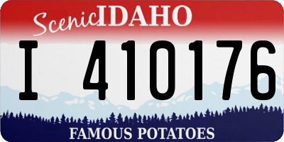 ID license plate I410176