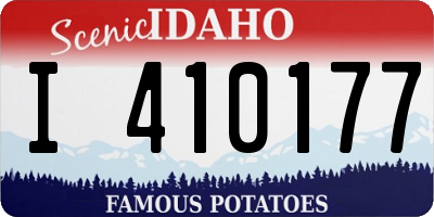ID license plate I410177