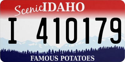 ID license plate I410179