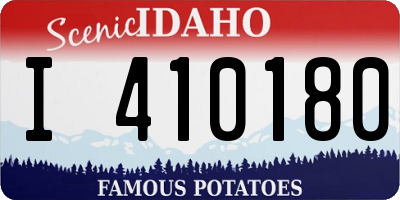 ID license plate I410180