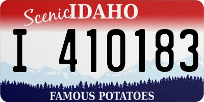 ID license plate I410183