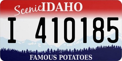 ID license plate I410185