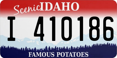 ID license plate I410186