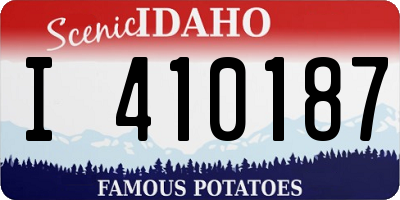 ID license plate I410187