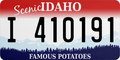ID license plate I410191