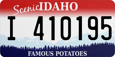 ID license plate I410195