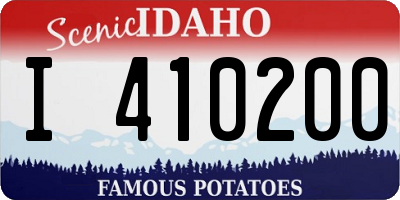 ID license plate I410200
