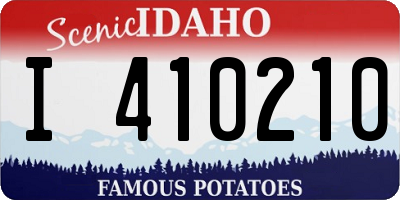 ID license plate I410210