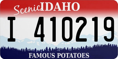 ID license plate I410219