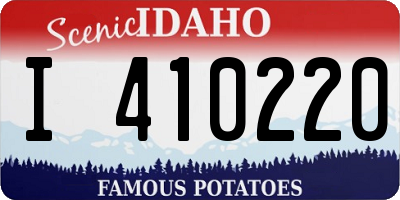 ID license plate I410220