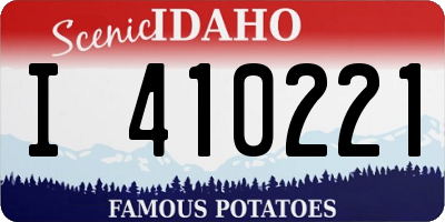 ID license plate I410221