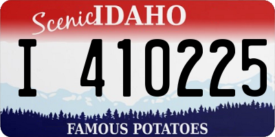 ID license plate I410225