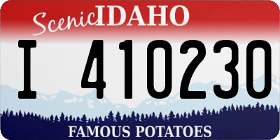 ID license plate I410230