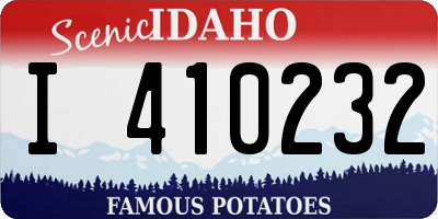 ID license plate I410232