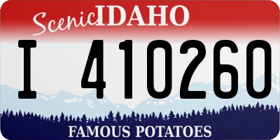 ID license plate I410260