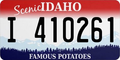 ID license plate I410261