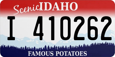 ID license plate I410262