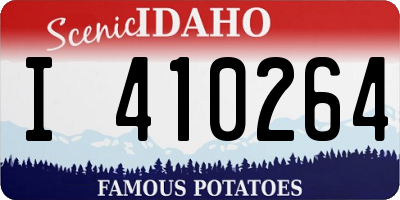 ID license plate I410264