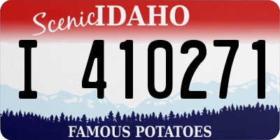 ID license plate I410271