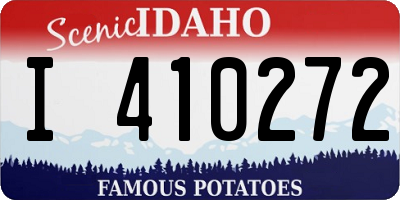 ID license plate I410272