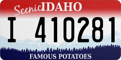 ID license plate I410281