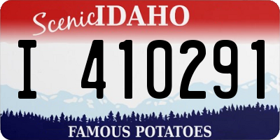 ID license plate I410291