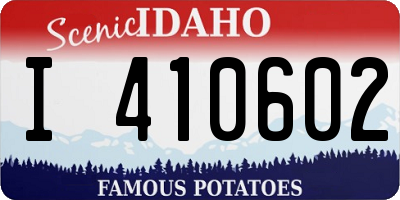 ID license plate I410602