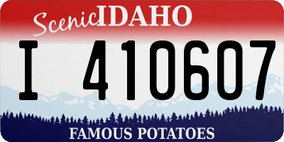ID license plate I410607