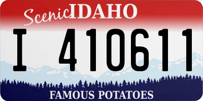 ID license plate I410611