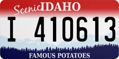 ID license plate I410613