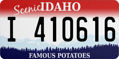 ID license plate I410616