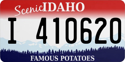 ID license plate I410620
