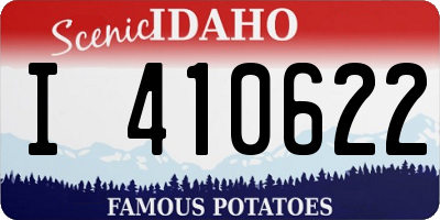 ID license plate I410622
