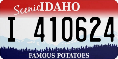 ID license plate I410624