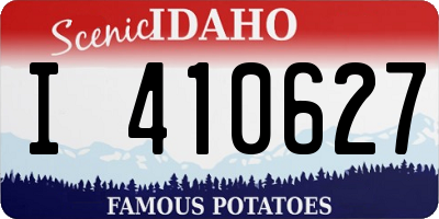 ID license plate I410627