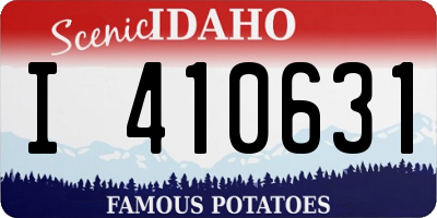 ID license plate I410631