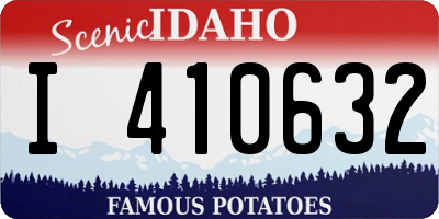 ID license plate I410632