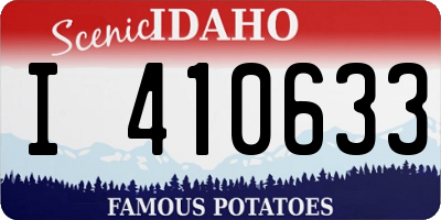 ID license plate I410633