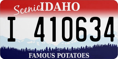ID license plate I410634